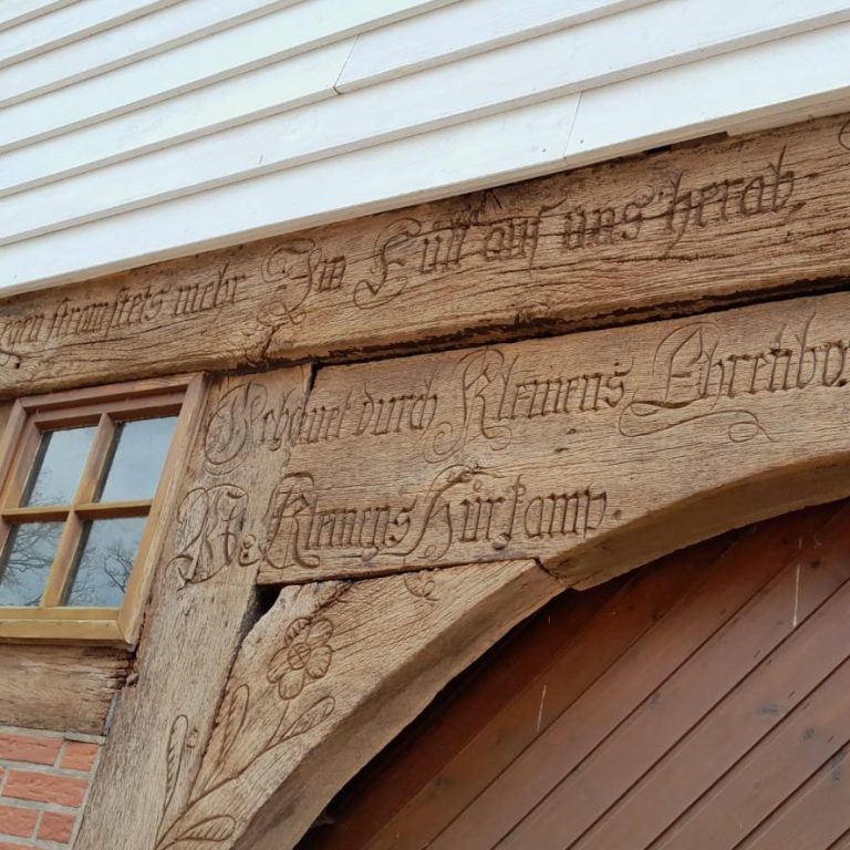 Fachwerkinschrift Spruchbalken